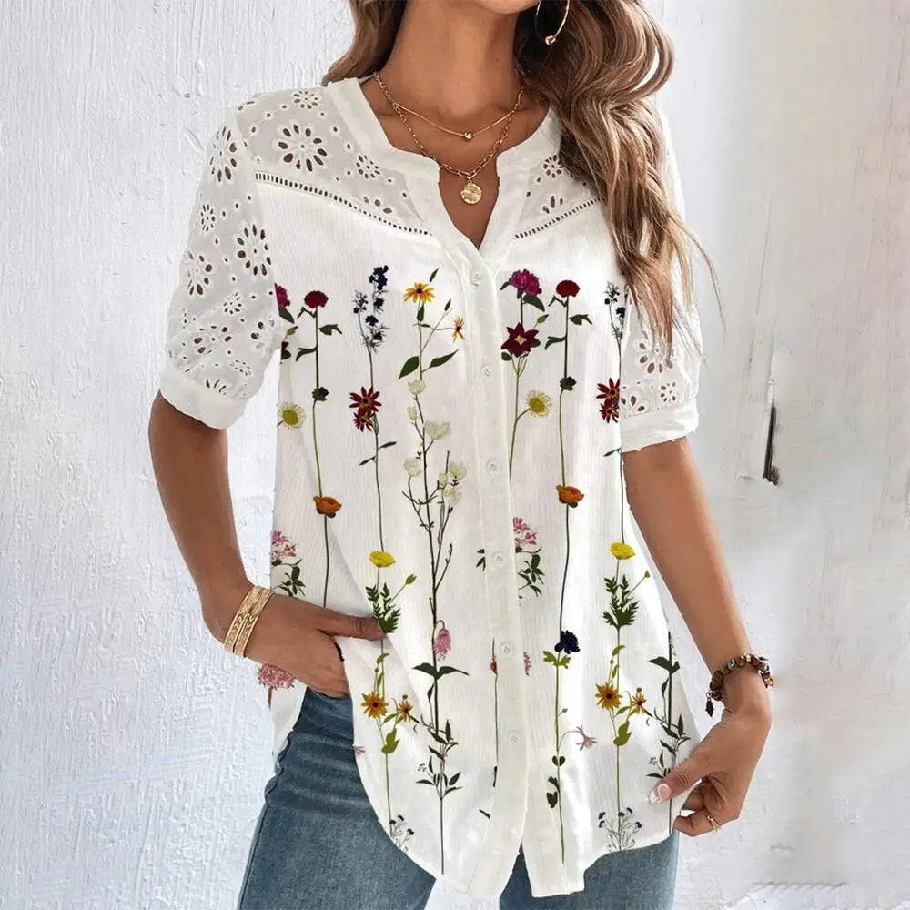 Whispering Breeze Lace Top - InDemandFinds