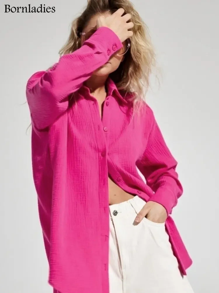 LuxeLinen Blouse - InDemandFinds