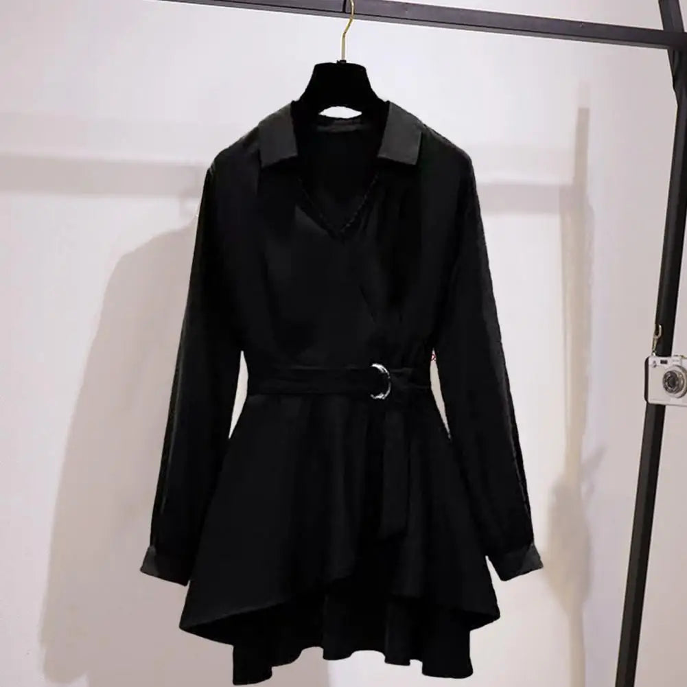 Tailored V-Neck Tunic - InDemandFinds