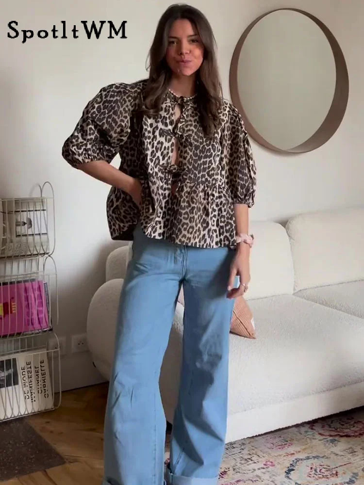 Feline Finesse Blouse - InDemandFinds