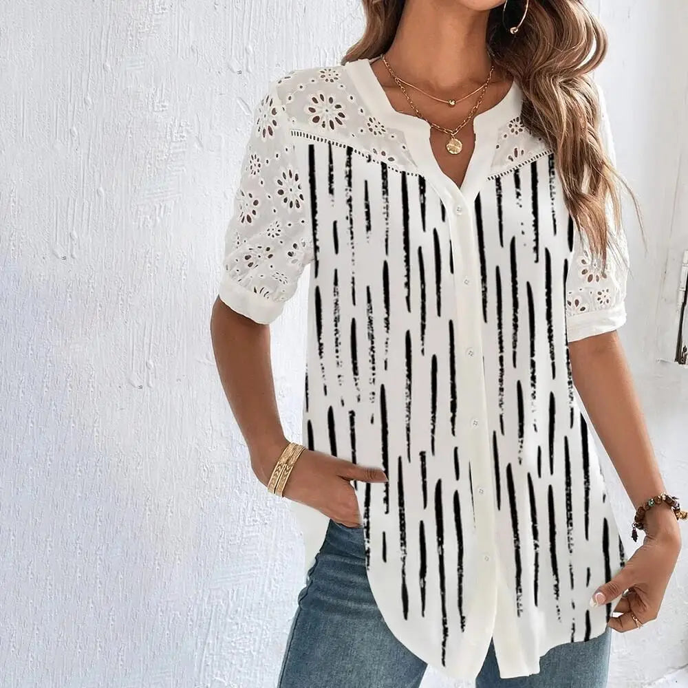 Whispering Breeze Lace Top - InDemandFinds