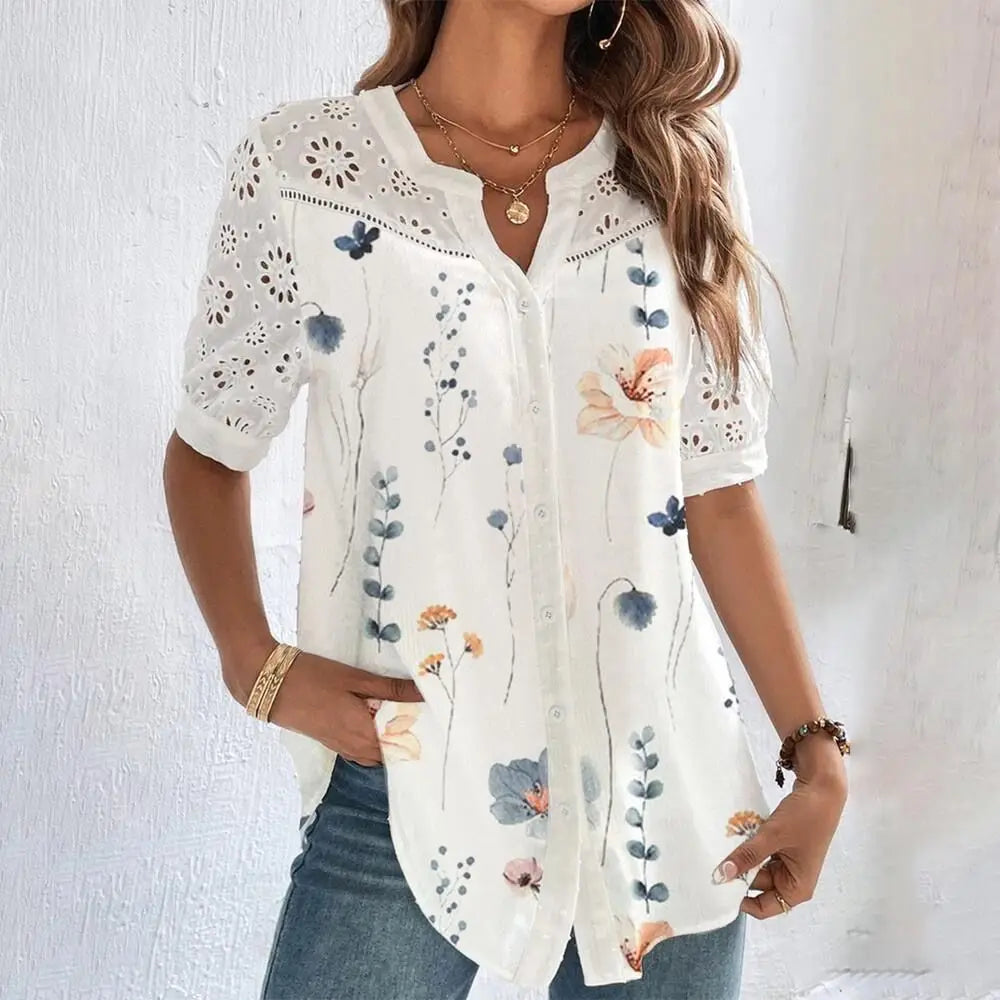 Whispering Breeze Lace Top - InDemandFinds