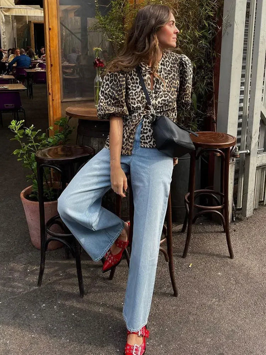 Feline Finesse Blouse - InDemandFinds