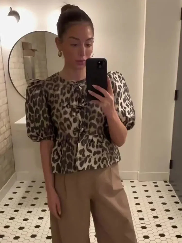 Feline Finesse Blouse - InDemandFinds