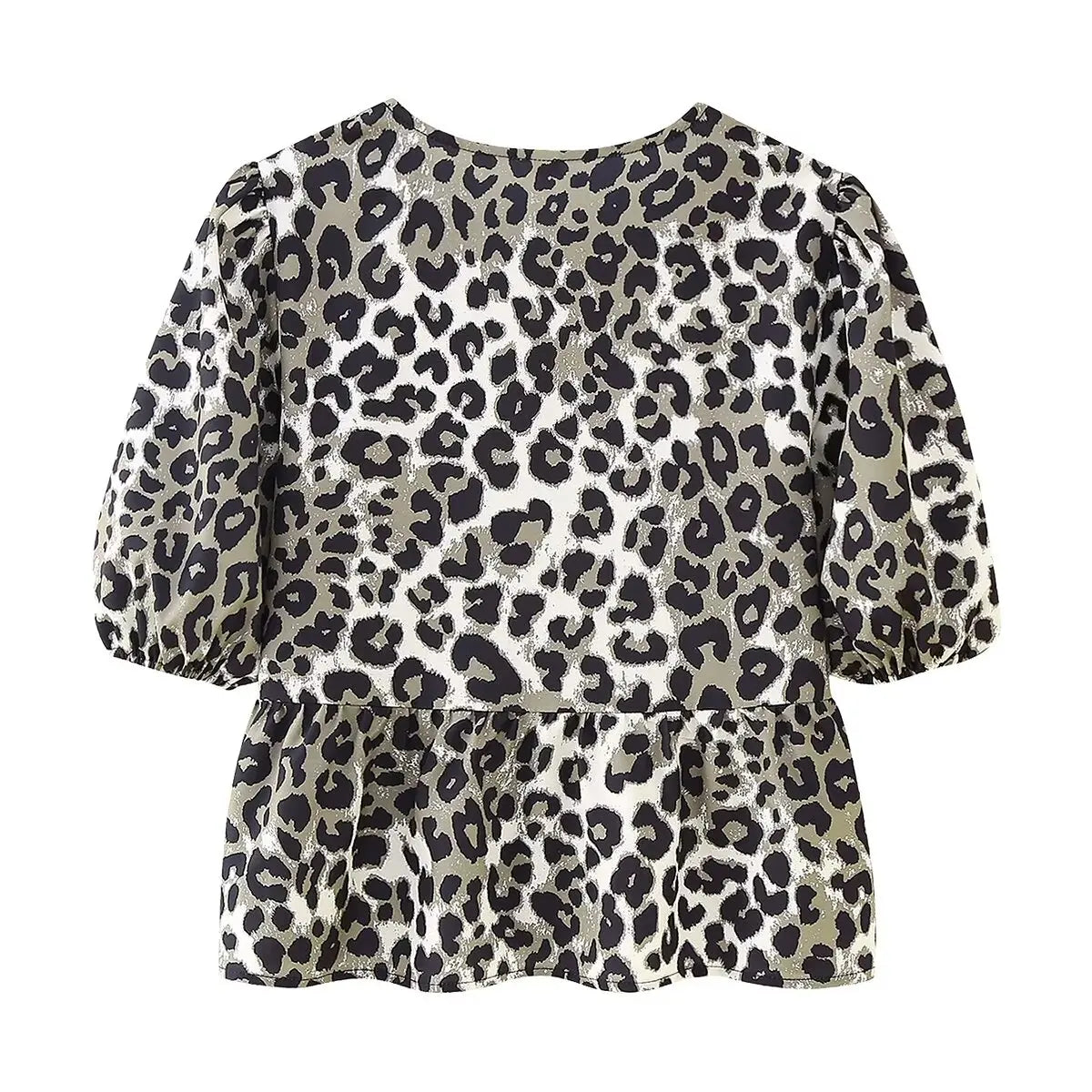 Lace-Up Leopard Summer Top - InDemandFinds