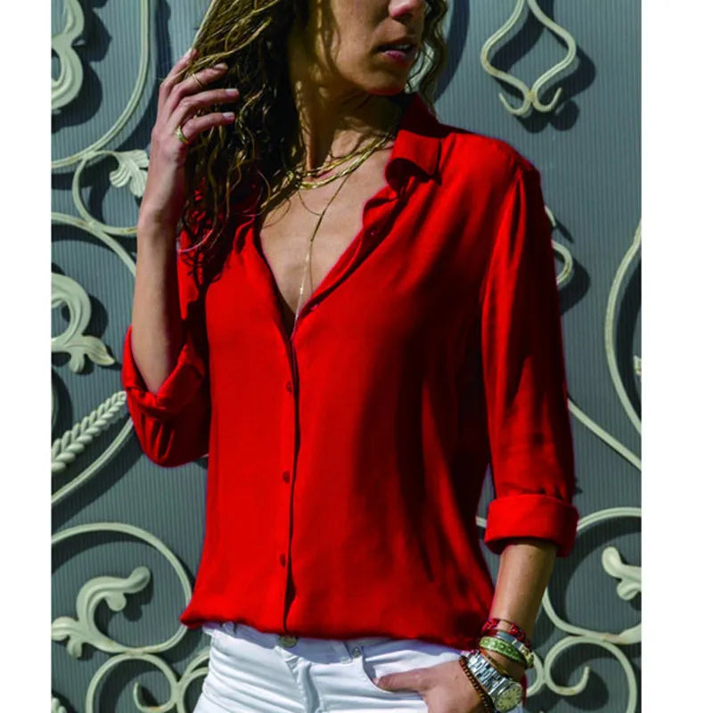 SereneEssence Casual Chic Blouse - InDemandFinds