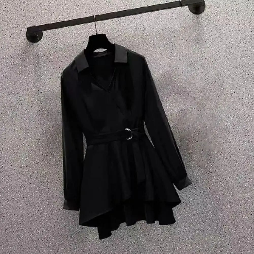 Tailored V-Neck Tunic - InDemandFinds