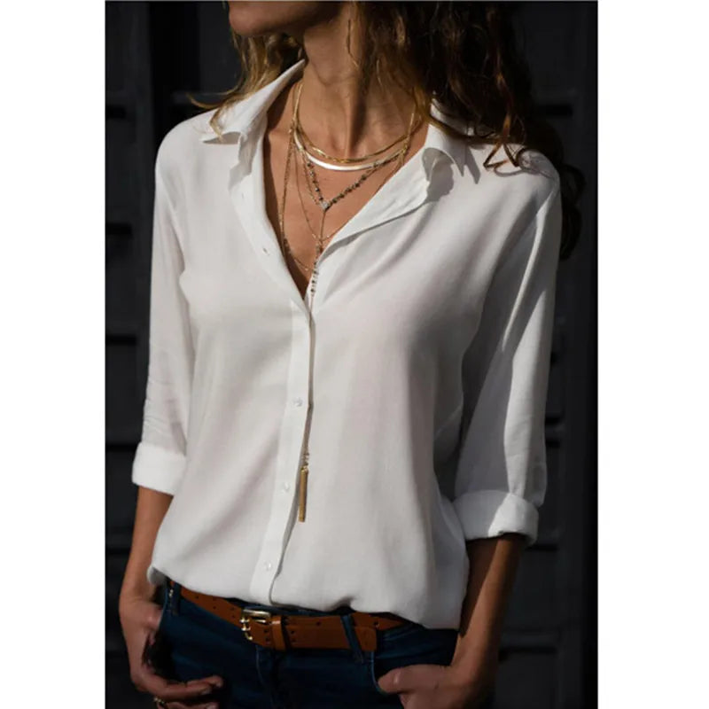 SereneEssence Casual Chic Blouse - InDemandFinds