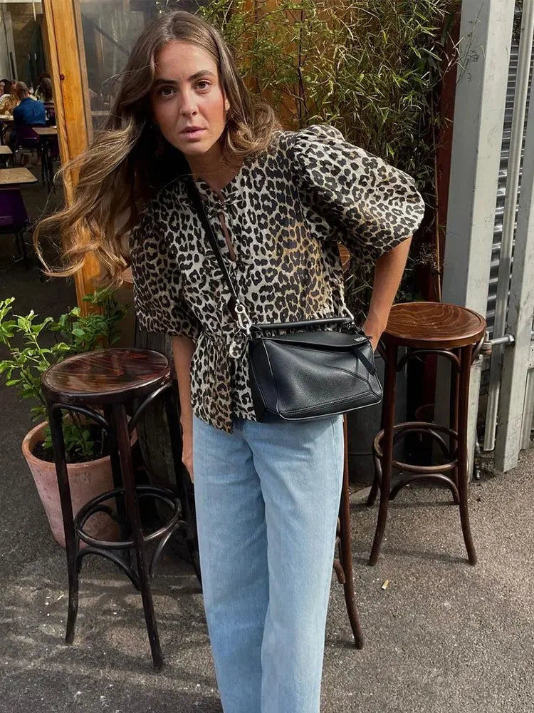 Feline Finesse Blouse - InDemandFinds