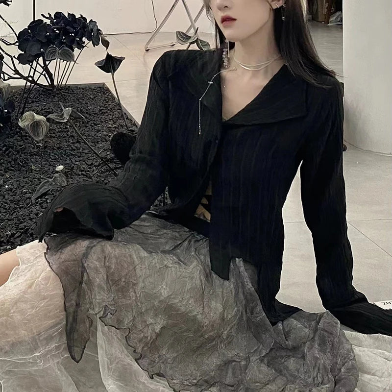 Shadow Veil Blouse - InDemandFinds