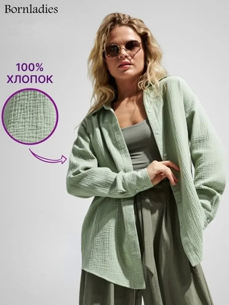 LuxeLinen Blouse - InDemandFinds