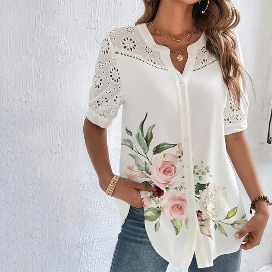 Whispering Breeze Lace Top - InDemandFinds