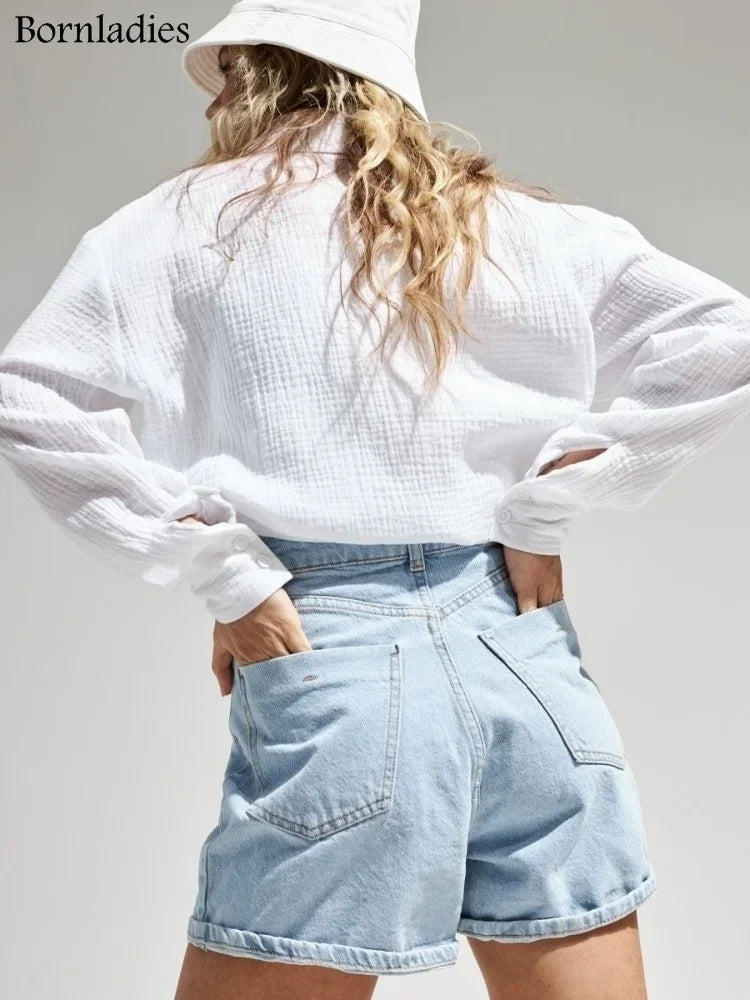 LuxeLinen Blouse - InDemandFinds
